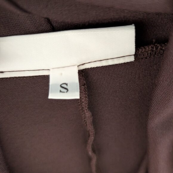 BRYN WALKER‎ Dress S Brown Lagonlook Cowl Neck Kangaroo Pocket Oversize Pullover - Picture 11 of 11